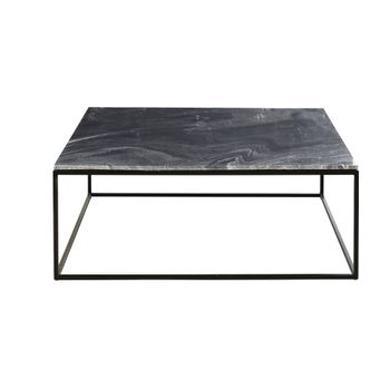 Mesa de centro de mármol negro L.100 cm