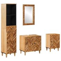 juego de muebles de bano 4 uds madera de mango maciza vidaxl