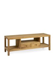 mueble tv 2 cajones 3 huecos teca beige anch 130 cm
