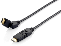 cable hdmi equip hdmi 20 high speed con ethernet 3m conectores pivotantes 180 119363