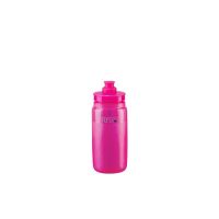 elite - bidon de ciclismo elite fly tex rosa fluo 550 ml ultraligero 54 g ergonomico con boquilla push-pull y grosor variable para agarre firme