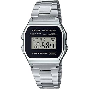 Reloj Casio Vintage Unisex Cristal Negro A158WEA-1EF