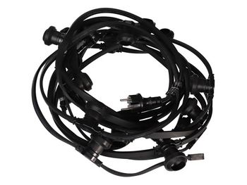 Guirnalda para bombillas led - 20 x casquillo e27 - sin bombillas - 10 m