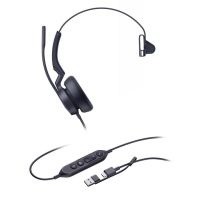 auriculares yealink uh46 mono con cable usb-cusb-a para oficina cancelacion de ruido negros
