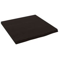 encimera bano  mueble de bano madera maciza tratada marron oscuro 40x40x2-4cm