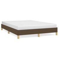 cama matrimonial  cama para adultos  estructura de cama de tela marron 160x200 cm