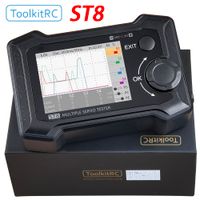 probador de servos completo toolkitrc st8 pantalla tft de 24 7-28v 8 canales 4 interfaces independientes herramienta de prueba de senal de servo