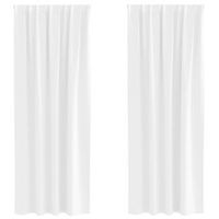 cortinas opacas con anillas 2 piezas brillante 260 x 140 cm