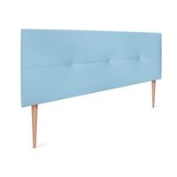 cabecero de polipiel con botones 135x105cm con patas camas 120135 - celeste