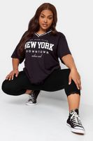 leggings piratas negros algodon elastano con puntilla de encaje mujer curvy y tallas grandes yours for good