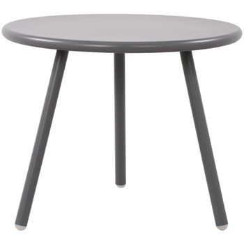 Mesa De Centro Berea Plástico Gris Oscuro Ø 50 Cm Clp