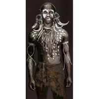cuadro torso de africano  150x50x3 cm