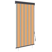 estor enrollable de exterior amarillo y azul 100x250 cm vidaxl