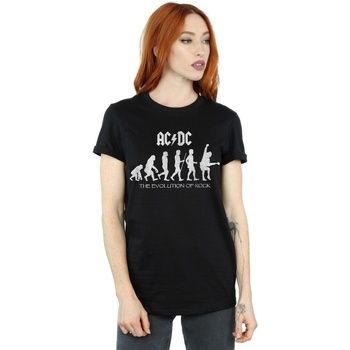 Acdc Camiseta The Evolution of Rock para mujer