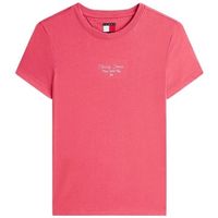 tommy jeans tops y camisetas tjw slim ess logo 1 tee para mujer