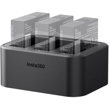 Insta360 Hub de Carga Rápida para 3 Baterías Insta360 X4