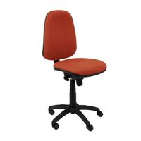silla de oficina ergonomica con mecanismo sincro y regulable en altura - asiento y tejido tapizado en tejido bali color marron piqueras y crespo