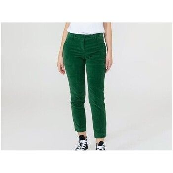 Markup Chaqueta de punto Pantalone Chino Velluto Verde MW66567 para mujer