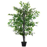banyan artificial 145 cm con tronco de madera verde