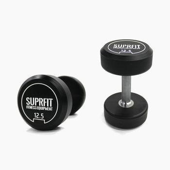 Mancuernas Cpu Suprfit 12,5 Kg (par), Negro