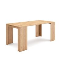 mesa consola extensible mesa comedor plegable 180 para 8 comensales comedor y cocina estilo moderno roble
