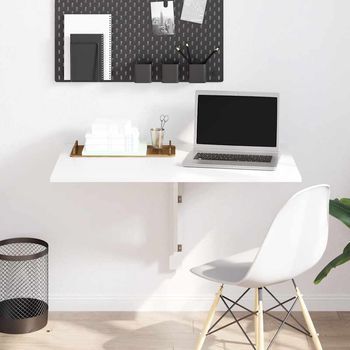 Vidaxl Mesa Plegable De Pared Blanco 100x60 Cm
