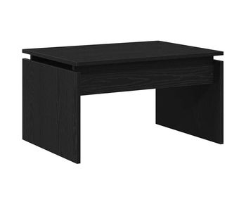 Mesa de café roble negro 68 x 38 x 50 cm madera contrachapada