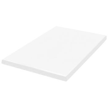 Cubrecolchón 120 X 200 Cm Topper Para Colchón De Espuma De Poliuretano Blanco Calm
