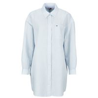 tommy jeans vestido tjw linen shirt dress ext para mujer