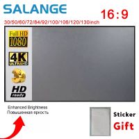 pantalla de proyector salange pantalla de proyeccion de tela reflectante de 60 100 120 pulgadas para proyector yg300 xgimi dlp led home theater