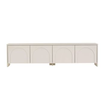 Mueble tv 4 puertas color crema l180 cm - beige