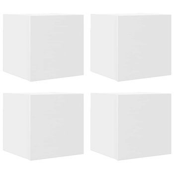 Muebles De Salón De Pared 4 Uds Blanco 30,5x30x30 Cm Vidaxl