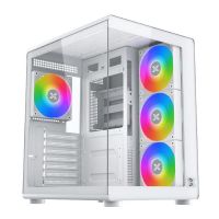 caja pc xigmatek aqua compact air en48272 vidrio templado blanco