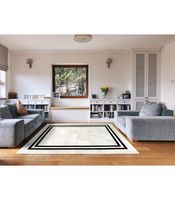 bm1 blanco - alfombra de piel patchwork