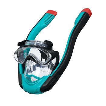 Máscara Completa De Buceo Con Esnórquel Para Adultos Bestway Flowtech Talla L/xl Con Visión Completa De 180°