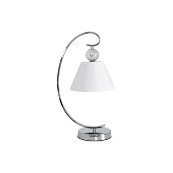 Lampara Sobremesa Concordia 1xe27 Cromo Pantalla Blanca 47x20x26 de FABRILAMP.