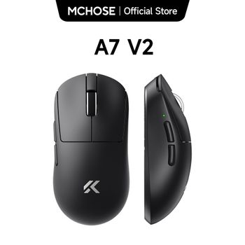 Ratón inalámbrico ligero para juegos MCHOSE A7 V2, doble tasa de orollamiento de 8000Hz, PAW3950 TI, ratón para juegos Esports y oficina