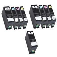 compatible multipack dell v725w printer ink cartridges 9 pack -592-11812