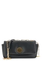 bolso de hombro con solapa efecto napa acolchada y bandolera black taglia unica