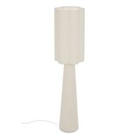 lampara de pie blanca lino beige h124cm