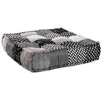 cojin de suelo gris 80x80x20