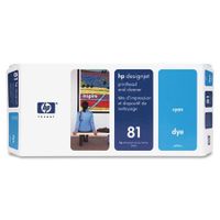 hp 81 cyan dye-based printhead and printhead cleaner bundle