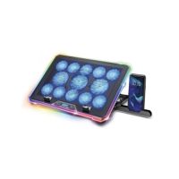 soporte refrigerador portatil spirit of gamer 13 ventiladores pantalla lcd altura regulable usb