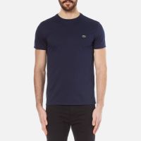 lacoste mens classic t-shirt - navy blue - 3s