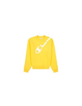 Camiseta Champion Crewneck Amarillo Mujer
