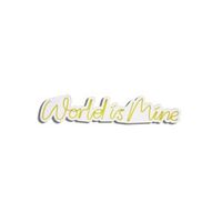 iluminacion led decorativa de plastico world is mine amarillo 16x78x2 cm