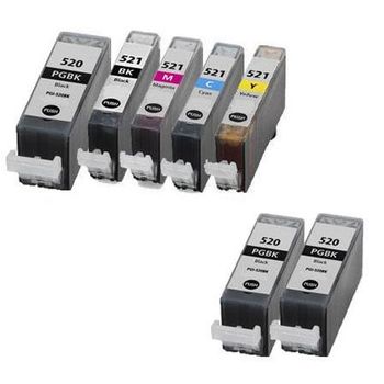 Compatible Multipack Canon Pixma MX860 Printer Ink Cartridges (7 Pack) -2933B001