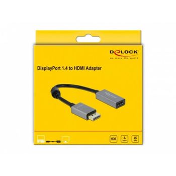 Adaptador DeLOCK DisplayPort 1.4 a HDMI 4K 60 Hz HDR 0,2 m