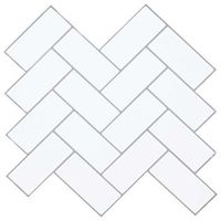 azulejo en espiga 20 uds gris 30 x 30 cm poliuretano y pet vidaxl