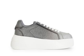 zapatillas deportivas con glitter degradado silver